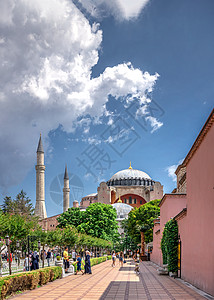 土耳其伊斯坦布尔博物馆尖塔建筑博物馆喷泉金角旅行公园历史性地标圆顶图片