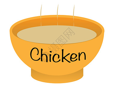 鸡汤碗食物卡通片插图绘画艺术艺术品图片
