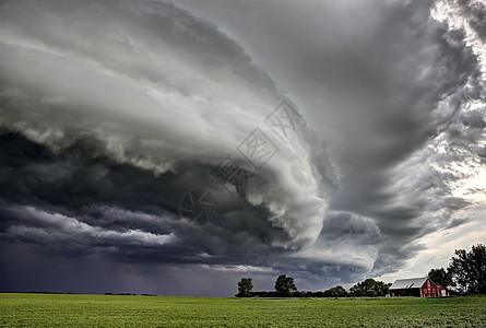 加拿大帕蕊雷风暴云气候危险极端雷雨农村天气戏剧性平原天空图片