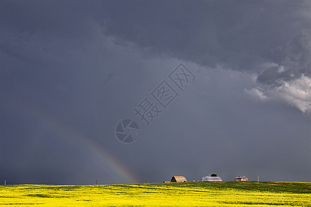 加拿大帕蕊雷风暴云气候极端戏剧性农村雷雨彩虹天气平原危险天空图片