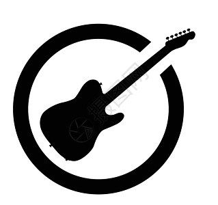 吉他黑墨印迹摇滚乐风俗标准乐器播音员音乐艺术线圈身体邮票图片