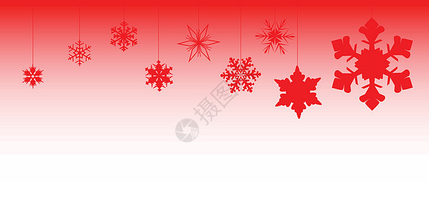 红圣诞礼章红色艺术品下雪横幅绘画小玩意儿插图季节性艺术图片