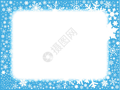 X马蓝背景艺术蓝色白色雪花艺术品天气绘画图片