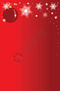 圣诞红背景星星季节性绘画场景庆典圣诞艺术品艺术雪花红色图片