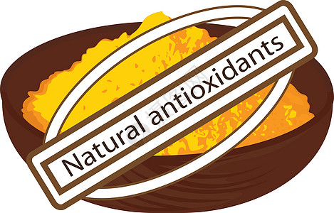 天然抗氧化剂姜黄香料草本植物草本赞成白色食物粉末药品芳香调味品图片