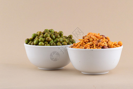 印度草纸 混合和熏炒青豆种子坚果粮食食物小吃脉冲营养程度胡椒油炸图片