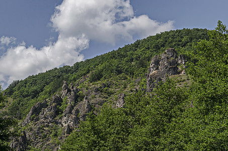 大型和形成完善的岩石类似于人类 野兽和其他奇异形式的加瓦奈斯山峰或乌鸦 是Lozenska山最有趣的自然里程碑爬坡森林雕像动物风图片