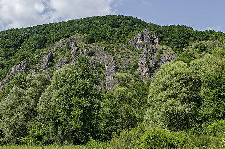 大型和形成完善的岩石类似于人类 野兽和其他奇异形式的加瓦奈斯山峰或乌鸦 是Lozenska山最有趣的自然里程碑侵蚀地标动物森林荒图片