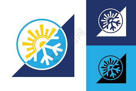 空调 logo 标志 symbolHot 和 cold symbo太阳冻结护发素季节圆圈控制晴天标识网络蓝色图片