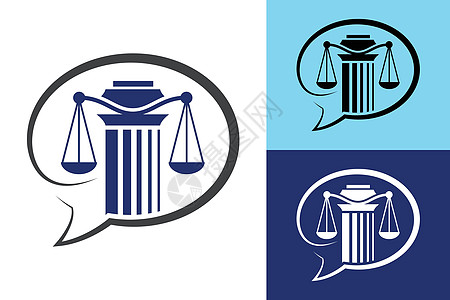 律师事务所的支柱标志设计正义法标志设计模板插图创造力标识法庭圆圈办公室合法性法官锤子司法图片