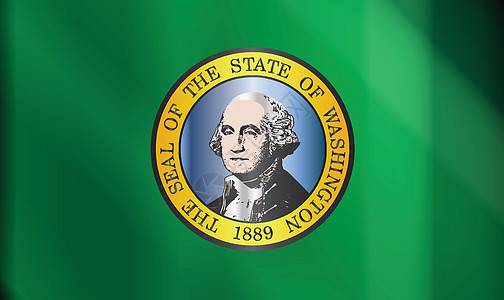 华盛顿州 Glos 的旗帜图片