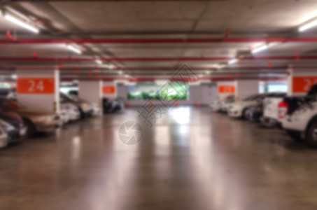 抽象摘要模糊的停车场运输建筑灰色车辆城市办公室部门水泥红色地面图片