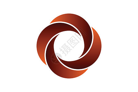 抽象圆形标志设计彩色圆形日志艺术公司圆圈商业漩涡标签插图创造力蓝色彩虹背景图片