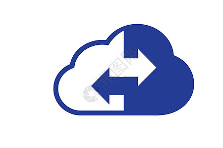 云标志设计模板数据服务器云标志矢量 ico互联网标识下载身份贮存蓝色商业公司服务按钮图片