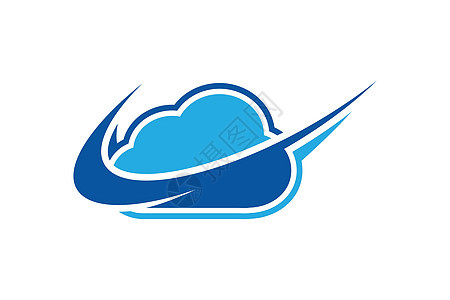 云标志设计模板数据服务器云标志矢量 ico按钮网络下载互联网标识插图服务身份电脑蓝色图片