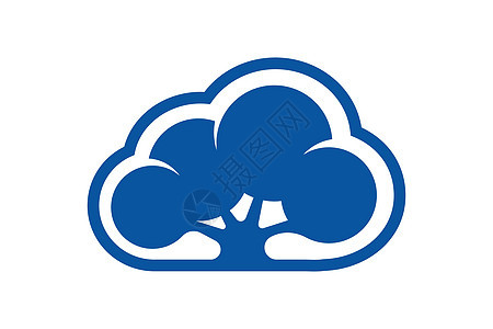 云标志设计模板数据服务器云标志矢量 ico电脑贮存按钮计算商业身份服务技术蓝色插图图片
