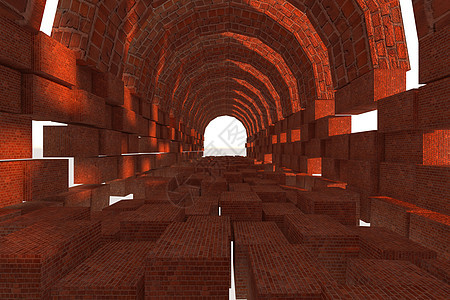 3d 背景解释摘要 3d 简单几何的插图 多彩照明旅行历史性历史隧道旅游城堡渲染天空石头地标图片