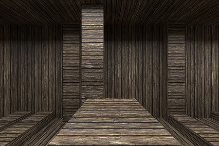 3d 背景抽象渲染 简单几何的 3d 插图文化房子乡村建筑学走廊城市木头房间地面入口图片