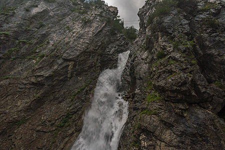 登山到格罗切尔克罗坦肯科普阳光太阳全景天空荒野首脑动机瀑布旅行假期图片