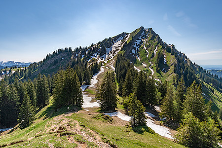 前往的Buralpkopf山地巡视铁路风光岩石山顶自然保护区旅游远足首脑顶峰小路图片