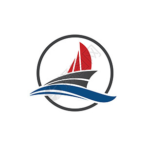 船舶标志巡航或船舶标志船日志标识品牌海洋蓝色游艇漂浮旅游罗盘帆船运输图片