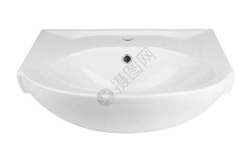 孤立的厕所碗龙头浴室卫生脸盆管道白色陶瓷卫生间制品图片
