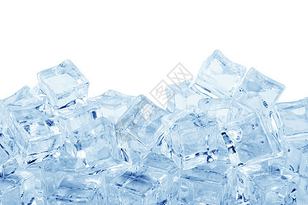 冰立方体立方体酒吧冰箱气泡冷藏反射蓝色液体冰川宏观图片