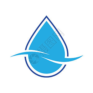 白色背景上的抽象水滴标志符号液体管道环境商业生态叶子海浪活力圆圈淋浴图片