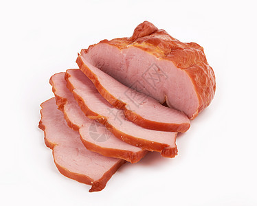 烟肉小吃猪肉美食熏肉白色牛肉工作室早餐盐渍火腿图片