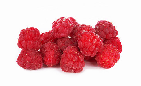 树莓草莓绿色水果花园覆盆子甜点果味活力白色红色食物图片