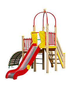 游乐场玩具青少年梯子教育童年孩子院子爬坡公园白色图片