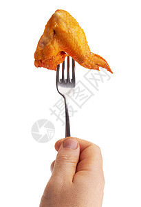 鸡翅橙子油炸午餐鸡腿盘子食物小吃宏观美食翅膀图片