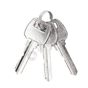 密钥键财产安全房子入口收藏白色小路金属宏观商业图片