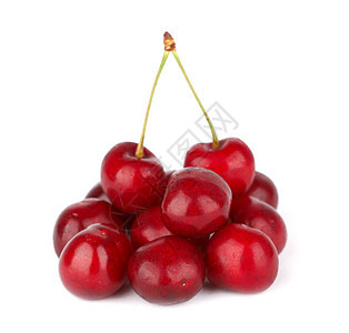 甜樱桃食物美食损失白色活力石头宏观红色摄影叶子图片