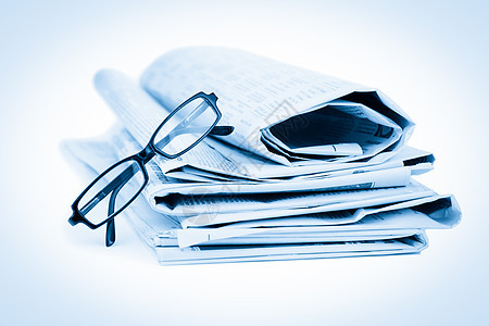 报纸和黑眼镜回收折叠沟通办公室邮政报告打印文档历史商业图片