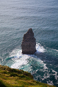 摩赫尔的裂缝 爱尔兰 联合王国旅行悬崖海滩海岸日落毛刺海洋全景岩石海景图片