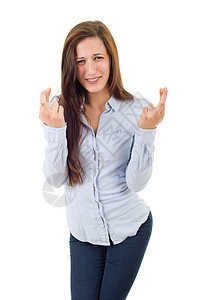 横交叉手指拇指女孩迷信手势商务手指工作室成人人士青年图片