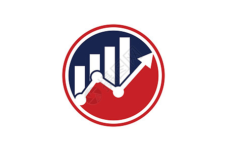 财务会计标志设计模板矢量 Ico贸易蓝色市场银行营销经济数据工作身份进步图片