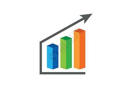 财务会计标志设计模板矢量 Ico标识生长银行公司工作身份营销报告进步数据图片