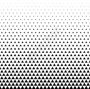 白色背景上黑色三角形的几何图案插图格子装饰风格打印网格褪色坡度几何学墙纸图片
