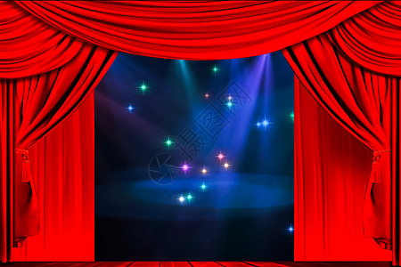 剧院幕帘和舞台灯光 戏剧幕帘的插图艺术入口天鹅绒织物布料喜剧框架歌剧屏幕强光图片