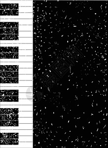 钢琴键海报背景乐器派对键盘插图黑色音乐白色图片