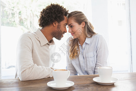 快乐的情侣约会食堂咖啡微笑咖啡馆活动食品女性行业餐厅快乐图片