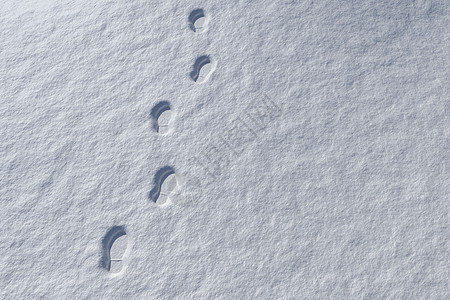 雪地景观中的脚印计算机风景环境脚步声插图绘图图片