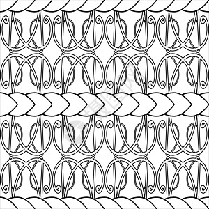 凯尔特风格的老式单色针织图案图片