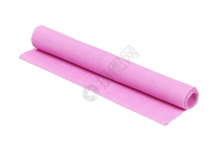 粉色编织的棉花地垫纺织品桌布台垫棉布织物肋骨图片