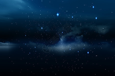星星在夜空中闪烁主题背景背景图片