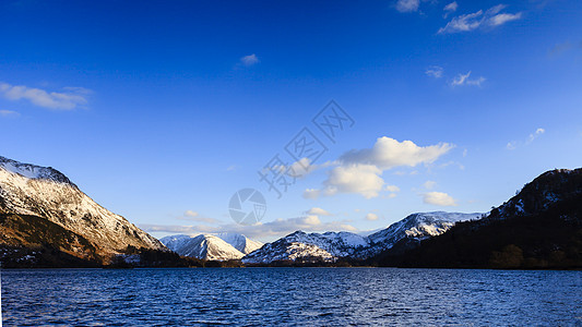 Patterdale 视图农村天空蓝色滚动风景山脉英语丘陵山坡湖区图片