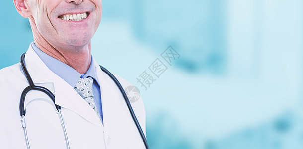 男性医生笑着微笑的画像综合图象缺席职业裁剪牙科工作主板金子桌子快乐技术图片