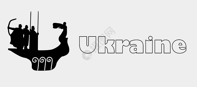 基辅乌克兰的观光和地标 创始人的图标轮廓和彩色平面标志雕像 乌克兰基辅文化之都旅行水粉晴天房子纪念碑历史建筑文化阳光城市图片